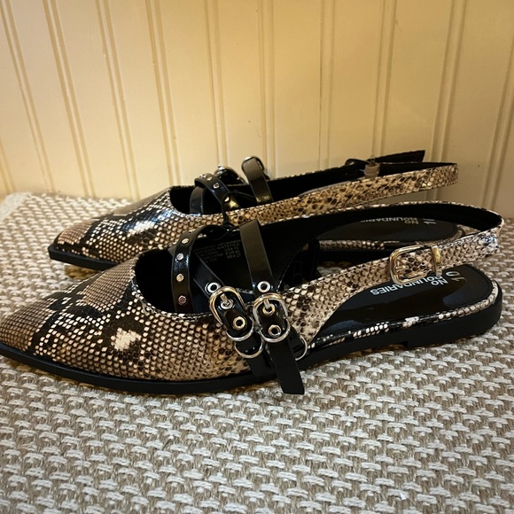 Snakeskin Print Sandals- NWT - Picture 2 of 7